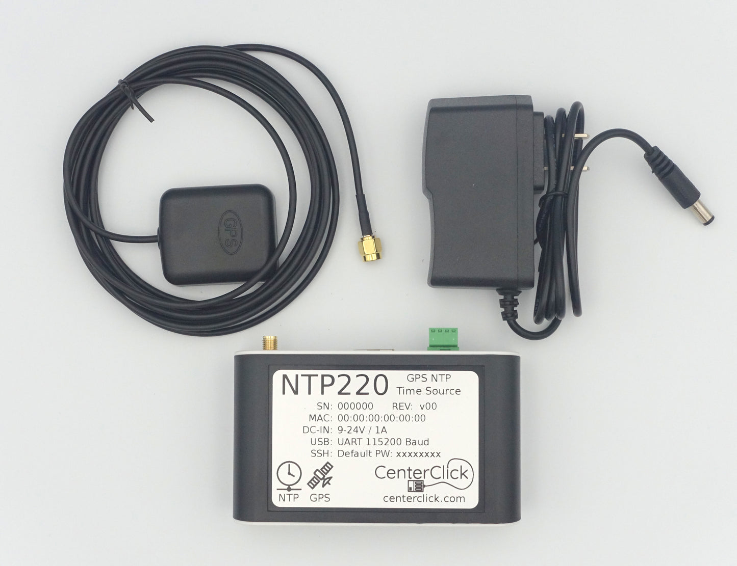 CenterClick NTP220 GPS-based NTP Appliance CenterClick