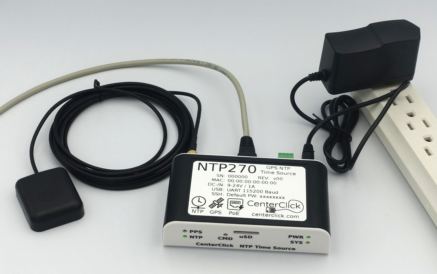 CenterClick NTP270 GPS-based NTP Appliance CenterClick