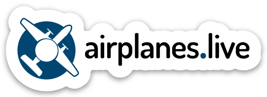 Airplanes.Live Logo Sticker #1 Airframes